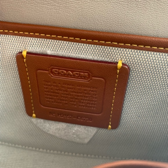 Coach Kip Quilted Metallic Leather Turnlock Crossbody/Top Handle Bag NWOT - Picture 15 of 16